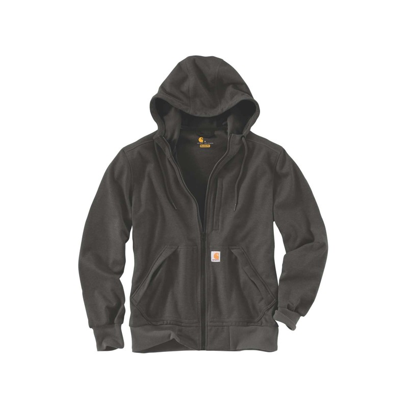 Carhartt Men's Wind Fighter Relaxed Fit Midweight Full-Zip Sweatshirt, Peat