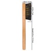 Redecker 396517 Suede Brush with Handle, Brass Wire with Bristle