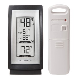 AcuRite 00831A2 Digital Thermometer with Indoor / Outdoor Temperature,Black