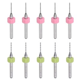 QUARKZMAN Carbide Micro PCB Drill Bit Set 0.8 mm 0.9 mm 1/8 Inch 3.175 mm CNC Engraving Pack of 20