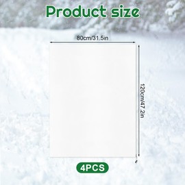 4 Packs Winter Plant Covers Freeze Protection Winter Cold Weather Frost Blankets 31.5 x 47.24 in Reusable Garden Warm Bags with Zipper Drawstring for Outdoor Plants Shrub Bush Fruit Tree
