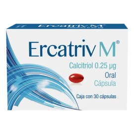 Ercatriv-m Cápsula 0,25 Mcg, 30 Cápsulas