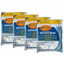 For Eureka 12 Eureka Allergy Mighty Mite Vacuum Style MM Bags Canister Limited Sanitaire...