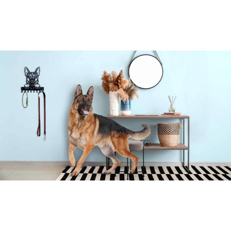 Wall Key Ring with 8 Hooks Modern Wall Mount for