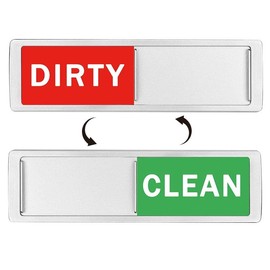 Dishwasher Magnet Cleaning Dirty Sign, Upgraded Super Strong Dishwasher Cleaning Dirty Magnet, Easy to Read and Slide Scratch Free Strong Magnet Indicator (Style1, One Size)