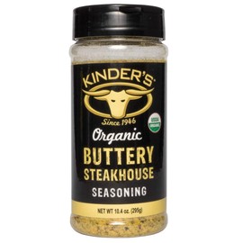 Kinder's Organic Buttery Steakhouse Seasoning Rub 10.4 Ounce