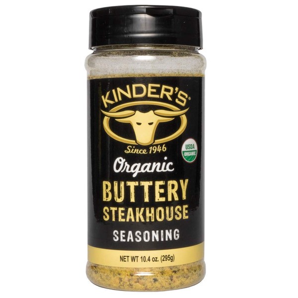 Kinder's Organic Buttery Steakhouse Seasoning Rub 10.4 Ounce