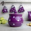 City to Cottage® Purple and White Polka Dot Handmade Hand