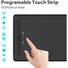 HUION Inspiroy H1161 Graphics Drawing Tablets, Touch Strip and 8192