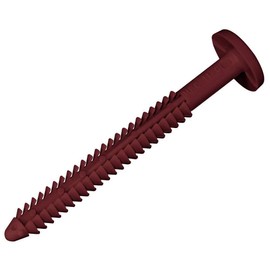 Mid America Vinyl Shutter Lok Fasteners - 027 Burgundy Red Bag of 12