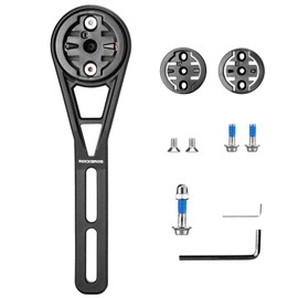 ROCKBROS Aero Bicycle Computer Mount with Quick Release Lightweight Handlebar Extension Bracket Compatible with Garmin, Wahoo, Bryton, Action Cameras and Bicycle Lights, Nylon