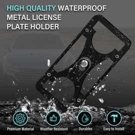 No Drill Front Bumper License Plate Mount Compatible with Volkswagen (VW Jetta Mk6 2015-2018) Front Tow Hook License Plate Mounting Bracket Holder Car License Plate Frames Accessories Kit