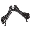 VINGTAINE H-185-BK- Animal Pattern Ribbon Banana Clip, M, Easy Bundle,