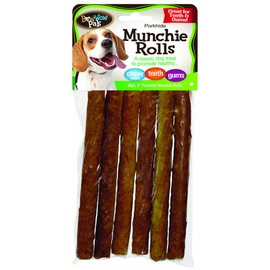 Bow Wow Porkhide Munchie Sticks 6-Pack 5''