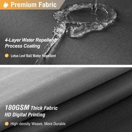 BTTN Extra Long Shower Curtain - 72 x 96 Inch Long Ombre Linen Textured Heavy Duty Fabric Shower Curtain Set with Plastic Hooks, Tall Hotel Spa Luxury Cloth Shower Curtains for Bathroom Decor - Black