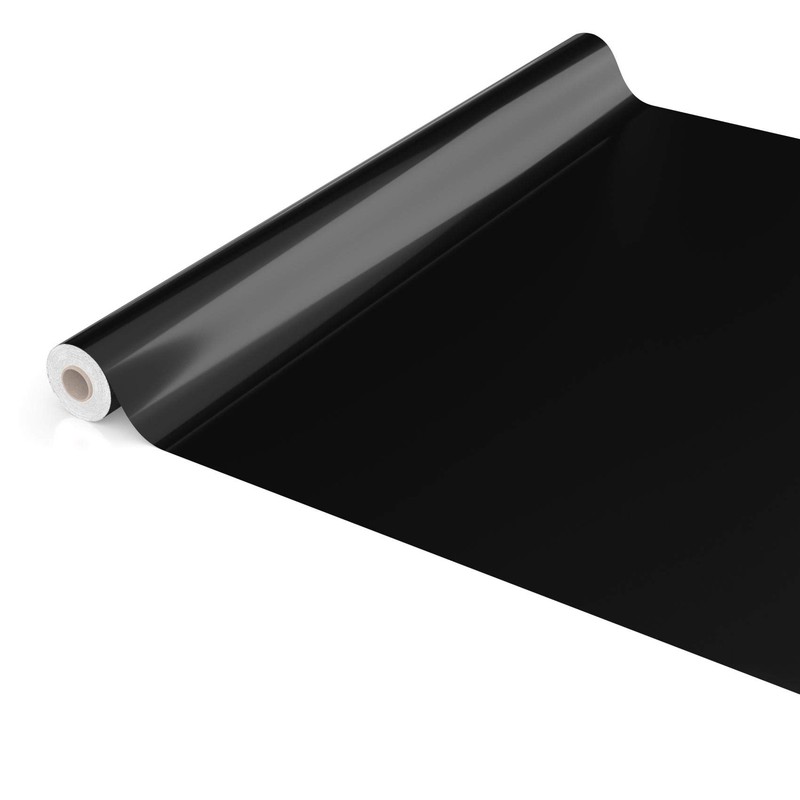 Oilcloth Tablecloth Oilcloth Washable Tablecloth Plain Gloss Plain Black Cut