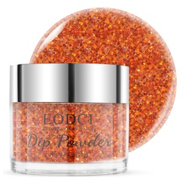 EODCI Dipping Powder, Orange Shimmery Dip Powder, Nail Dipping Powder, Dipping Powder Starter Kit, French Pumpkin, Maple, Nail Art, Manicure, DIY Salon, Autumn Winter Dip Powder Colour, Long-lasting