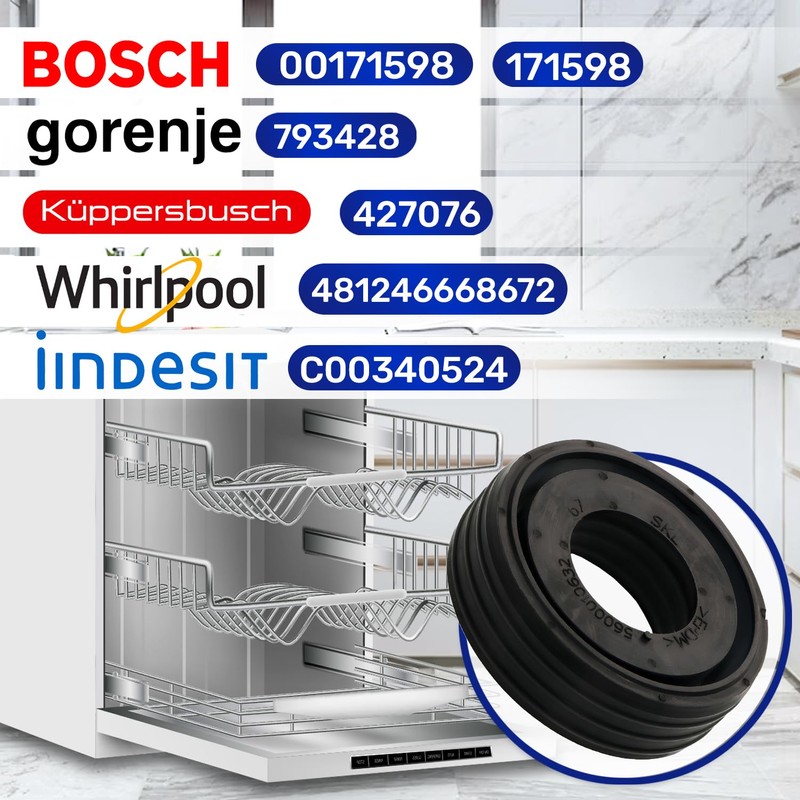 Dishwasher Pump Seal 67 x 30/34 x 20 mm Made