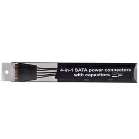 SilverStone SST-CP06 - One to Four SATA Connectors Adapter Cable, two 2200µF capacitors