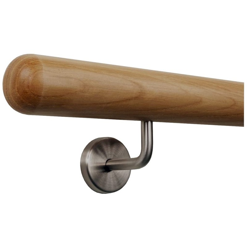 TIBU Handrail Wooden Oak Diameter 50 mm Railing Stairs 0.3