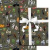 War Wrapping Paper 3 Sheets, Cartoon Gift Christmas Wrapping Papers,