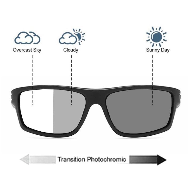Wraparound full lens Safety Glasses with Readers photochromic Sport Magnifying