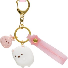 AB26505 Sumikko Gurashi Mascot Key Chain Shirokuma, Polar bear (Shirokuma)