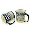 Bunzlauer keramik Straight Cup, 220 ml, Set of 2 (Asters