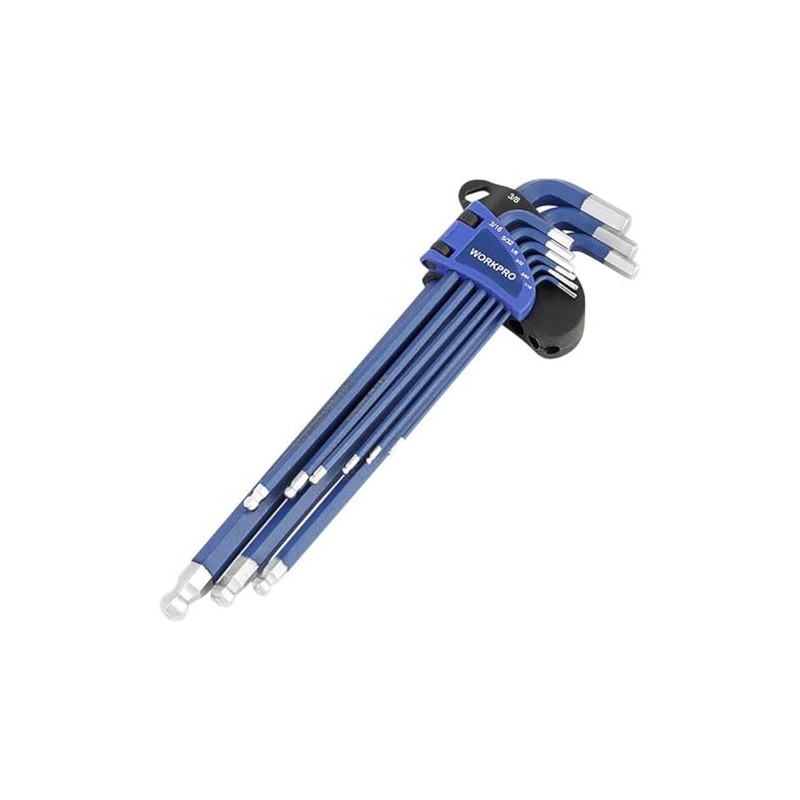 WORKPRO 9 Piece Long Hex Key Set