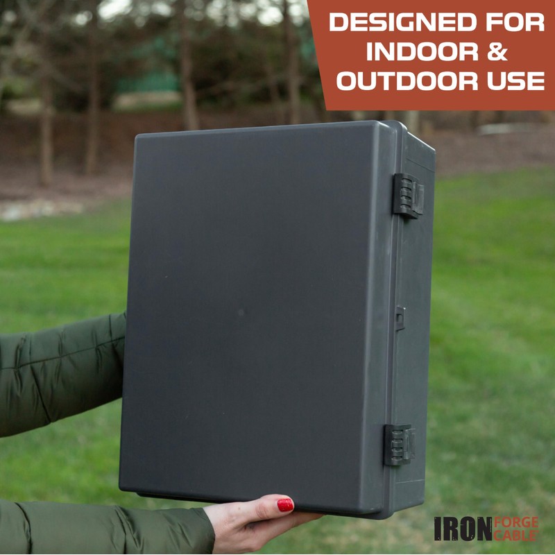 Iron Forge Cable Waterproof Junction Box Extra Large, Outdoor Electrical