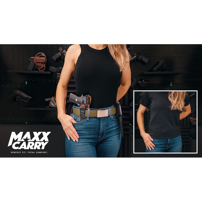 Maxx Carry Inside The Waistband Leather Holster for para PDA,