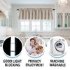 H.VERSAILTEX 100% Blackout Curtain Valances for Kitchen Windows/Bathroom/Living Room/Bedroom Thermal
