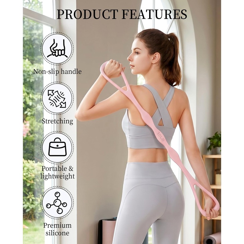 DAWZMR 2 PCS Figure 8 Resistance Bands for Women, 15