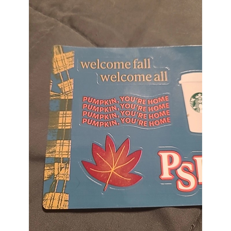Starbucks Fall PSL Stickers 2024 Welcome Fall Pumpkin You’re Home