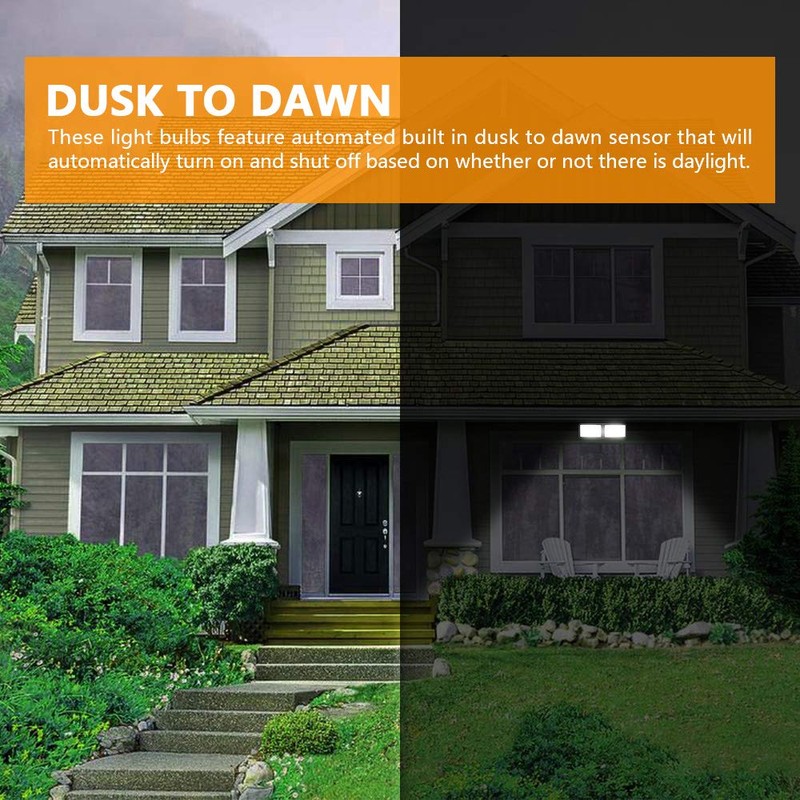 FAGUANGAO Dusk to Dawn LED Security Light,18W Plug in Flood