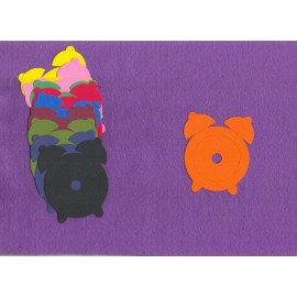 Unbranded ALARM CLOCK time die cuts scrapbook cards