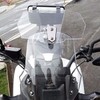 ZCJSZP Motorcycle Extension Windshield Universal Adjustable Clip Spoiler Shield Screen