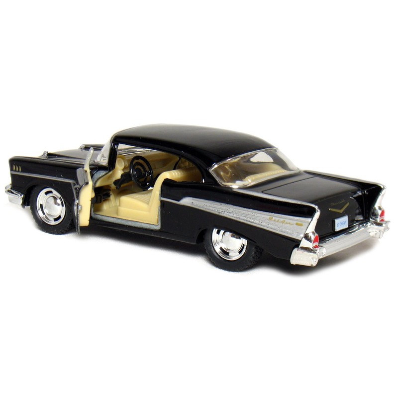 KiNSMART 1957 Chevy Bel Air Coupe Black, 1:40 Scale, Die