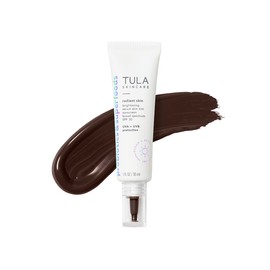 TULA Skin Care Radiant Skin Brightening Serum Skin Tint SPF | Facial Sunscreen Provides Broad Spectrum SPF 30 Protection, Tinted, Serum-Light Formula Brightens and Evens Skin | Shade 30, 1.0 fl. oz.