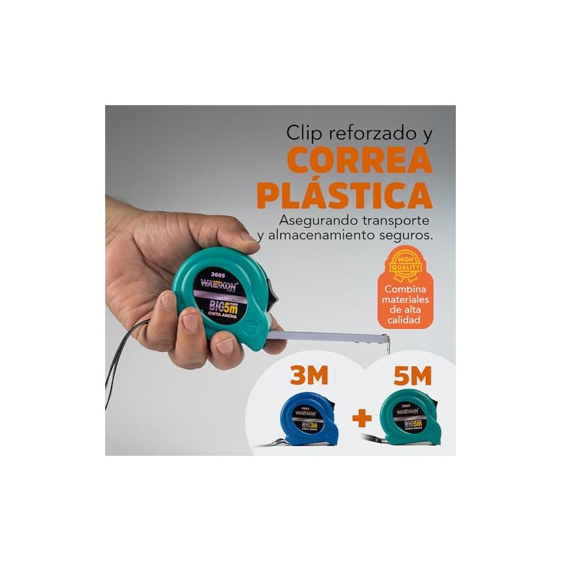 Pack x2 Cinta Metrica - Flexometro 3 metros Flexometro 5