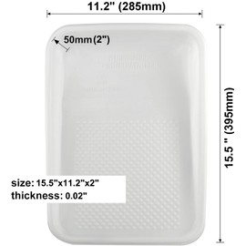 Great Andrew 9-Inch Paint Tray Liner, 21 PCS Plastic Paint Roller Tray Liner Set, Disposable Paint Pan Liners for Painting Projects, Painting Walls, Floors, Home Improvement, DIY Projects