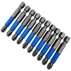 XMHF 10Pcs Anti Slip Phillips Cross Slot PH3 Screwdriver Bit
