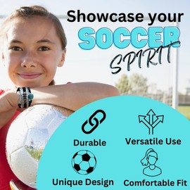 Pulsera de fútbol, joyería de fútbol, regalos del fútbol ideal para niñas