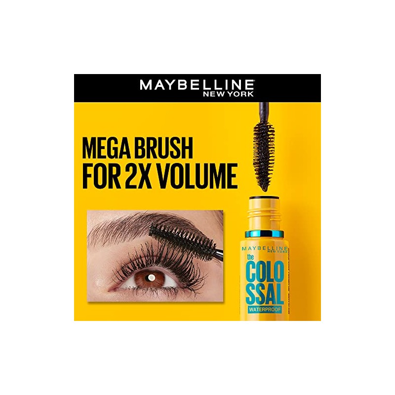 Maybelline Mascara para Pestanas a Prueba de Agua,The Colossal Big