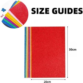 10PCS Glitter Foam Sheets White,A4 EVA Foam Sheets,Craft Foam Sheets,Glitter Crafts Cardstock Paper,A4 Sliver Sparkly Foam Sheets for DIY