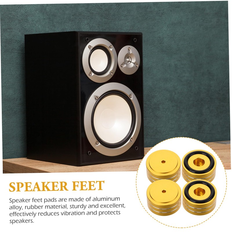 LABRIMP 4 Sets Speaker Cabinet Feet Pads Slip Ring Isolating