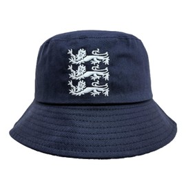 Lions Traditional England Bucket Hat for Football and Cricket Supporters, Navy Blue