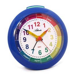 Atlanta Kinderwecker Lernwecker Blau Jungen Wecker für Kinder 1265-5