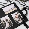 Juvale Spiral-Bound Scrapbook Album - Silk Ribbon Cover for Wedding
