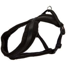 Trixie Premium Harness with Fleece Padding, Black, S–M: 40–70 cm/20 mm